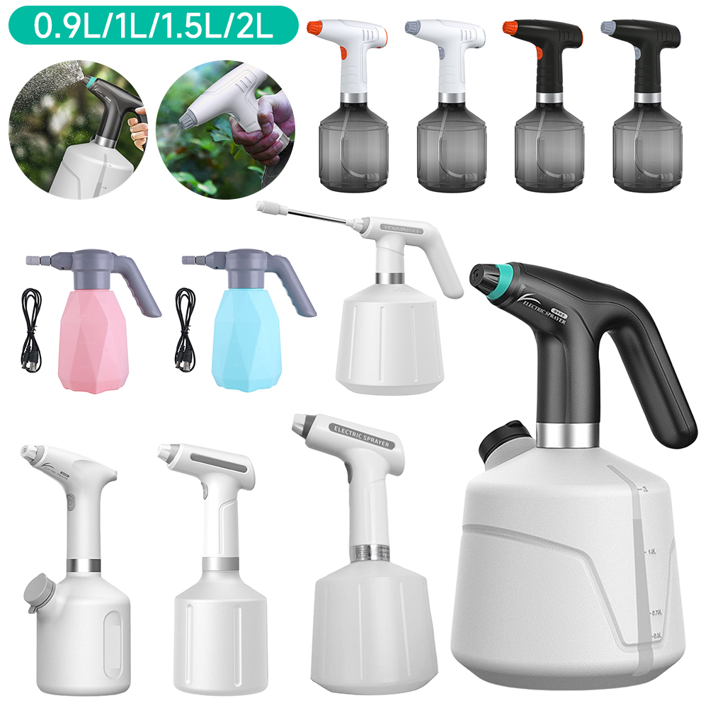 Gardening Tools Electric - ขวดสเปรย์ไฟฟ้า 1.5/2 ลิตร สำหรับรดน้ำต้นไม้ในสวน เครื่องพ่นน้ำอัตโนมัติ เครื่องพ่นยาฆ่าเชื้อไฟฟ้า