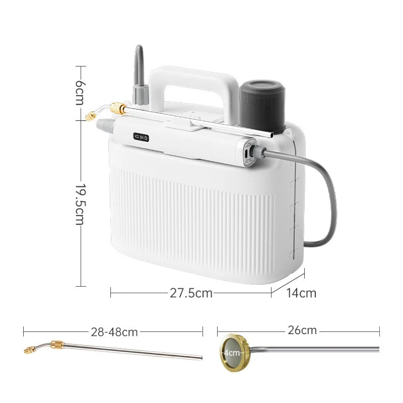 Gardening Tools Electric - เครื่องพ่นยาไฟฟ้าแบบสะพายหลังสำหรับสวน, เครื่องมือไฟฟ้าสำหรับพ่นยาฆ่าแมลง/รดน้ำต้นไม้, เครื่องพ่นละอองขนาดเล็ก 2000mAh