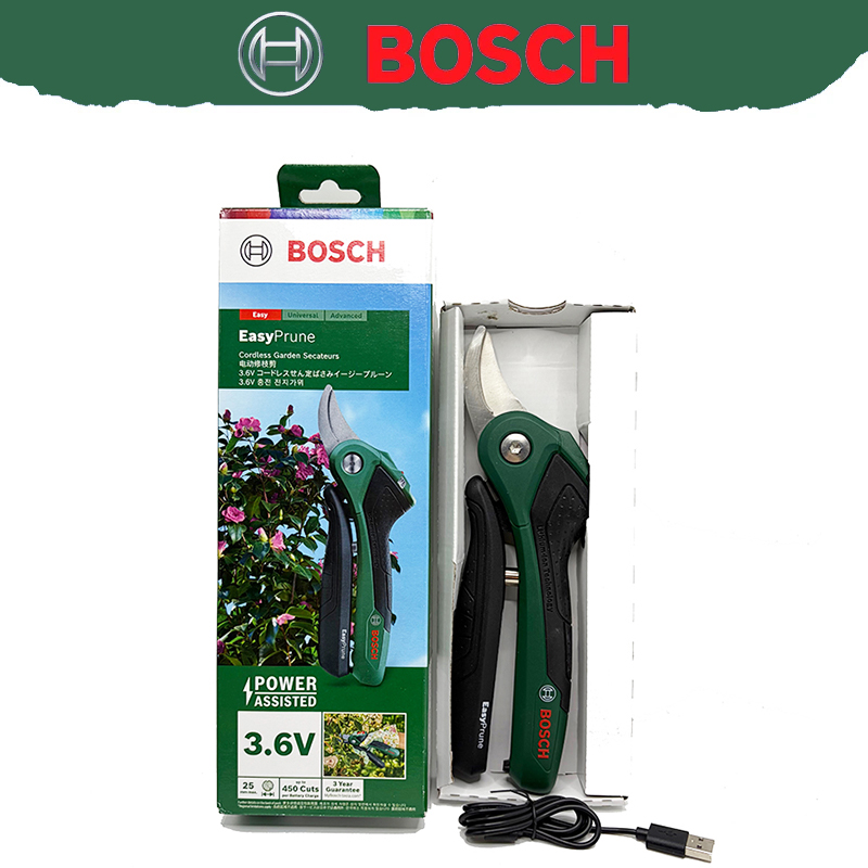 กรรไกรตัดกิ่งไร้สาย Bosch 3.6V - Pruning Shears บทวิจารณ์และราคา