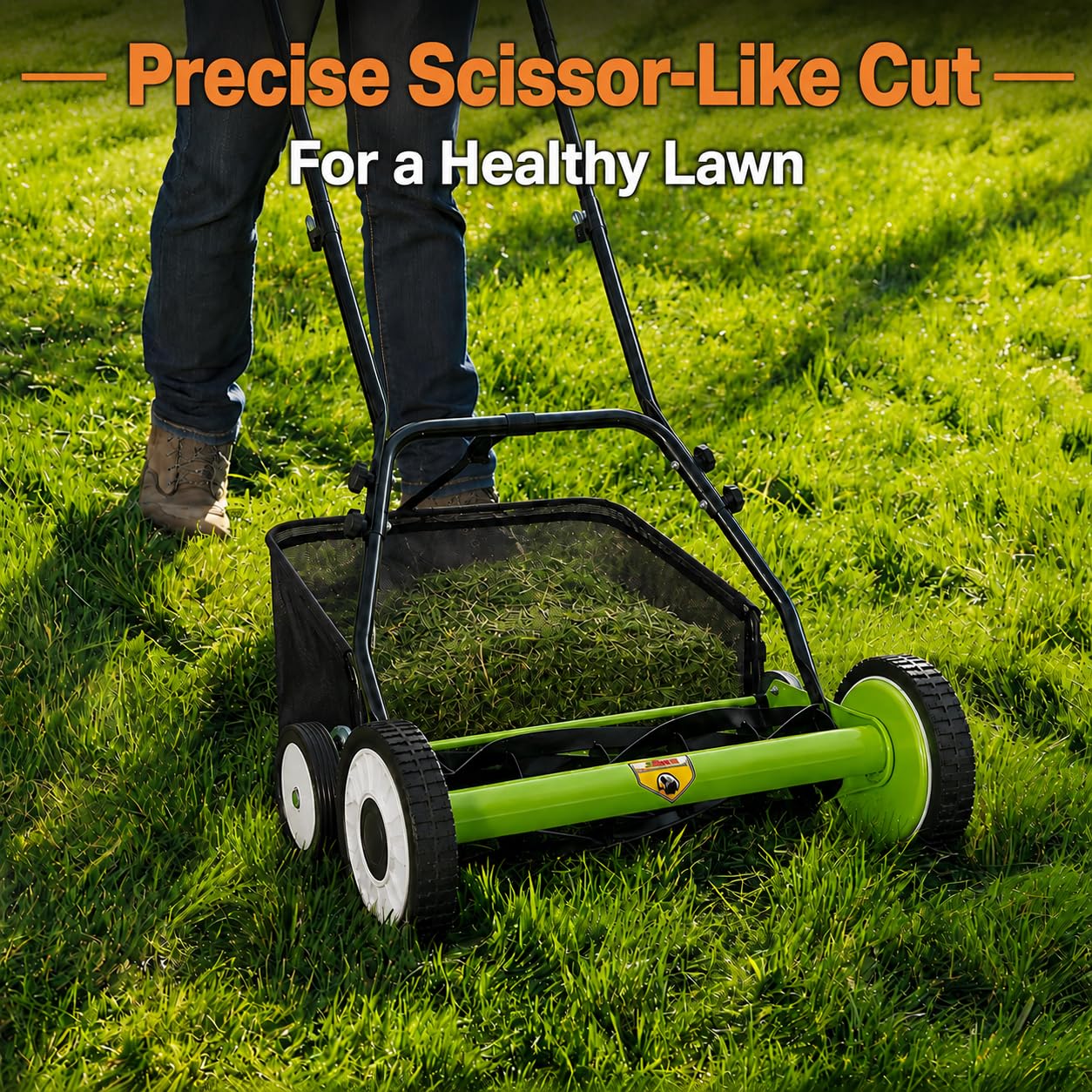 เครื่องตัดหญ้าแบบเข็นขนาด 18 น - Gardening Tools Lawn Mower บทวิจารณ์และราคา